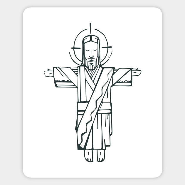 Jesus Christ Open arms Sticker by bernardojbp